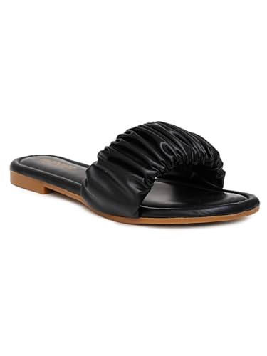 Image of Women's Radiant Flat Sandals Lightweight & Flexible Comfortable Design Anti-Skid Sole Versatile Style For Girls /Ladies