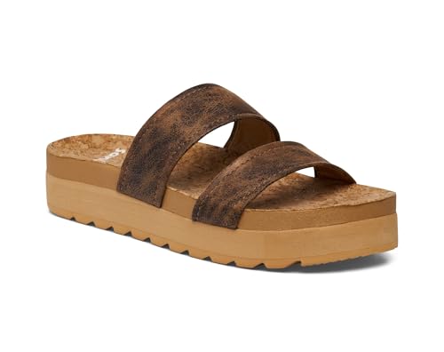 Image of Sanuk Womens Alt-Itude | Platform Sandals Women | Womens Fashion Slide Sandals | Molded Footbed with Arch Support
