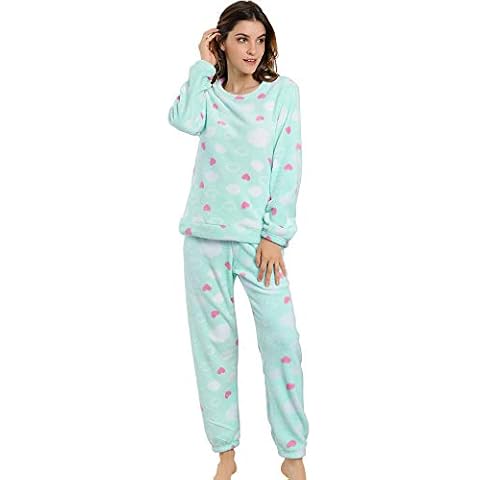 Allegra K Pijama De Franela Lindo Impreso Cover