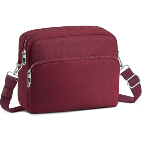 TOPEAST Anti-Theft Crossbody Travel Bag for Women Classic Shoulder Purse