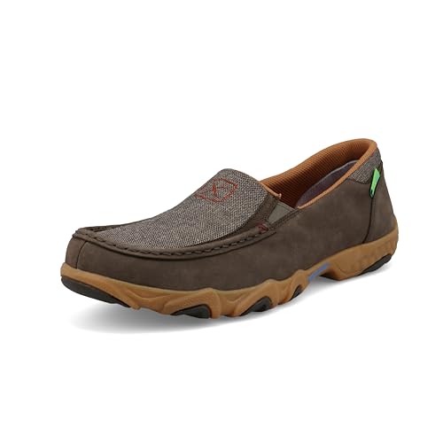 Twisted X Men's Slip-On Driving Moc, Moc Toe with CellStretch