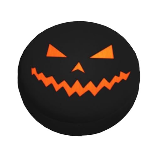 Image of Halloween Spare Tire Cover Ghost Face Tire Cover Universal Wheel Protectors Wheel Covers for Rv Camper Travel Trailer SUV Truck 14 Inch