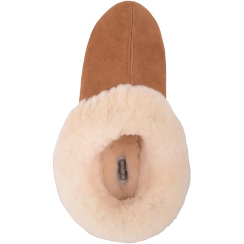 Chaussons en peau de mouton Avery un cocon de douceur marron pour vos pieds - 6