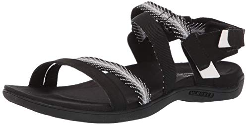 Merrell District Mendi Backstrap, Sandalias de Talón Abierto para Mujer, Negro Black, 41 EU