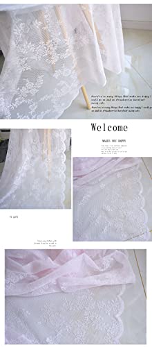 Dentelle de mariage noire 150 cm de largeur pour haute couture - 5