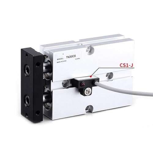 Vérin pneumatique double tige TN25 pour automatiser l'ouverture de trappes et modules