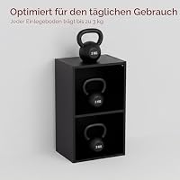 Vida Designs Oxford, mit 2 Ebenen, Bücherregal, Regal, Holz, Schwarz, für Wohnzimmer – Ansicht 6