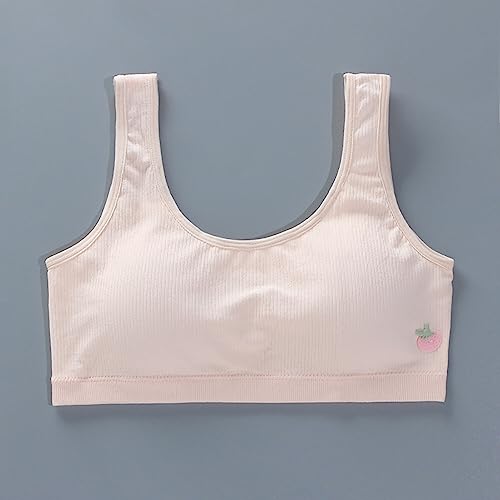 Sutiã esportivo para meninas, 4 peças, sutiã de treinamento para meninas, sutiã de algodão sem costu