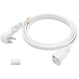 FIRMERST 6ft Air Conditioner Appliance Extension Cord Heavy Duty 14/3 White for Major Appliance, AC Unit, Refrigerator, Bidget, Microwave