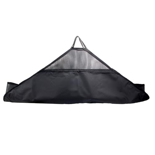 Remingtape Bolsa para accesorios de pesca, bolsa de hombro con regla, báscula graduada, bolsa de pesaje de carpa