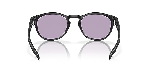 Oakley Sunglasses for Men - OO9349 Latch Low-Bridge Fit Round Sunglasses PRIZM Lenses - Matte Black/PRIZM Slate - Size 53 - image 4