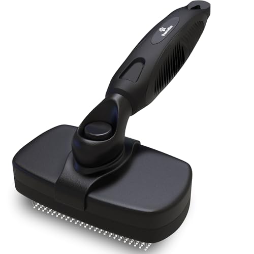 Deshedding Dog Brush for Shedding – Self Clean Cat Brush