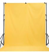 GiftMax 8 x10 FT Yellow Color LEKERA Backdrop Photo Light Studio Photography Background,(Yellow)