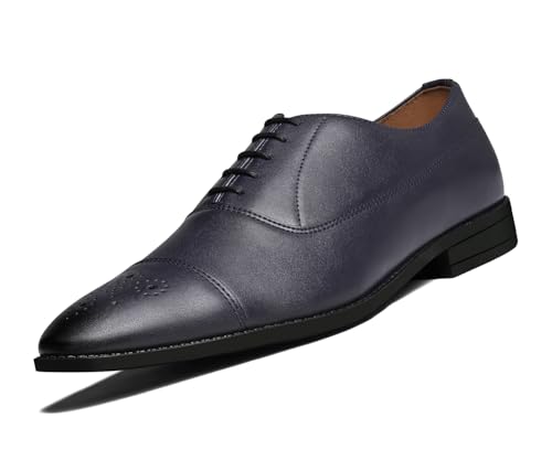 Image of LOUIS STITCH Derby Formal Shoes for Men | Lace-Up Cap Toe | Ideal for Business, Casual, Parties (RGCTBB)