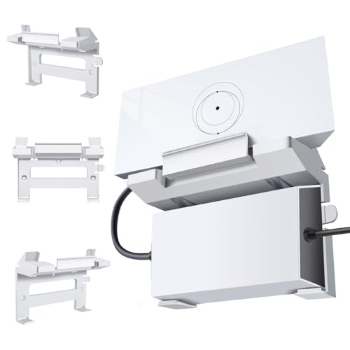 TNP for Starlink Gen 3 Router Mount - Wall Bracket Mounting Kit for Starlink V3 Mesh WiFi Router & Power Supply - 2 in 1 Space Saving Wall Mount Internet Modem Holder for Home & Office Use