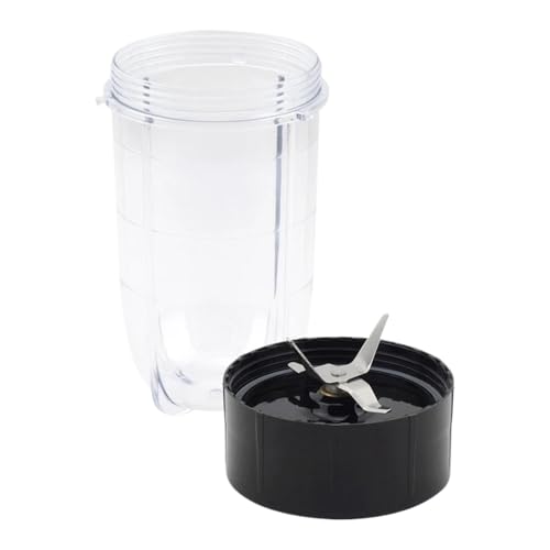 Compatible Con Magic Bullet, Piezas De Repuesto Compatibles Con Licuadora MB1001 De 250 W, Cuchilla Cruzada De Repuesto + Juego De Tazas De 16 Oz
