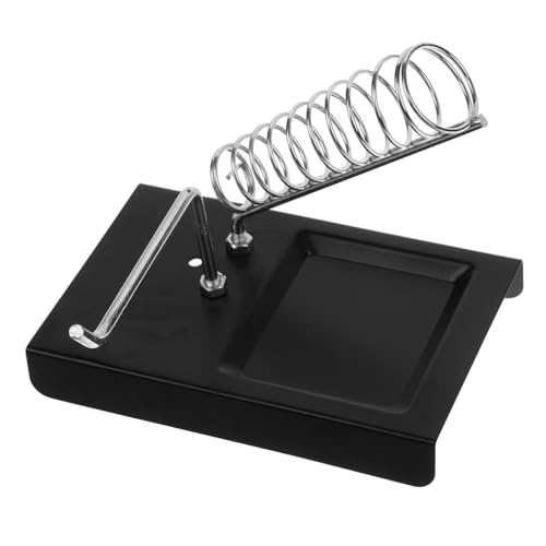 HOMSFOU Sturdy Soldering Iron Holder for Glass Welding Soldering Iron Stand Desk Base for Hobbyists