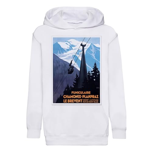 Sweat enfant Chamonix funiculaire idéal pour les sorties en famille et l'école