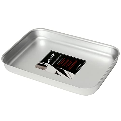 Bandeja Bakewell de aluminio Genware de alta resistencia con dimensiones 315x215mm