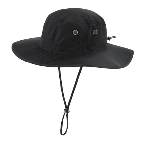 Image of Home Prefer UPF50 Mens Sun Hat with Neck Flap Quick Dry UV Protection Cap Womens Wide Brim Fishing Hat Neck Flap Beach Garden