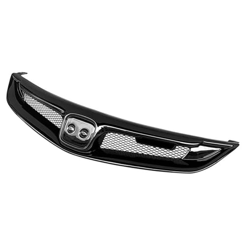 Calandre Civic 2006-2011 en ABS style carbone noir brillant pour pare-choc