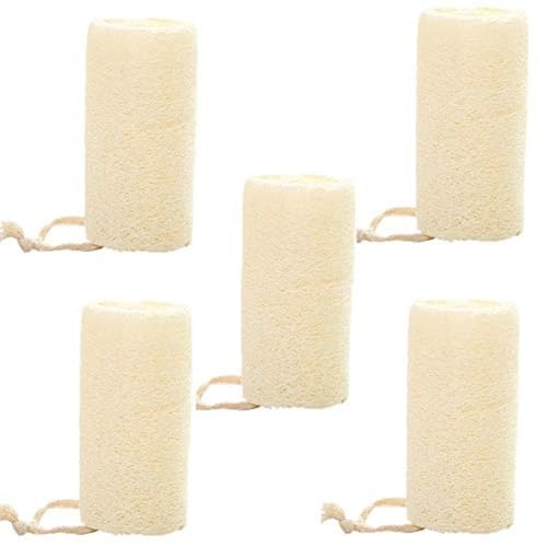 天然ヘチマ ボディスポンジ ポータブル マッサージ 洗浄 ボディケア へちま 糸瓜 風呂スポンジ 新陳代謝を促進 角質除去 食器ブラシ 皿洗い キッチンスポンジ 台所用 ヘチマスポンジ シャワースポンジ ひも付 5個セット