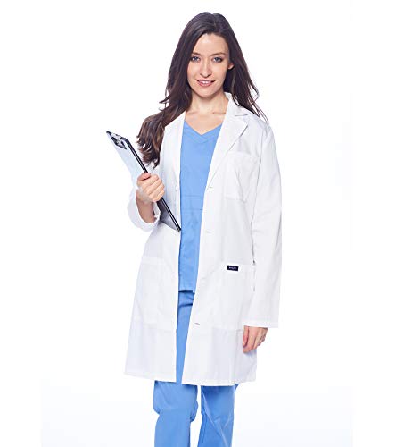 Dagacci Medical Uniform 35" Unisex Lab Coat White Xs To 2Xl (Xl) #TOP3