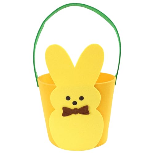 Animal Adventure | Peeps | 7” Collectible Yellow Bunny Felt Basket