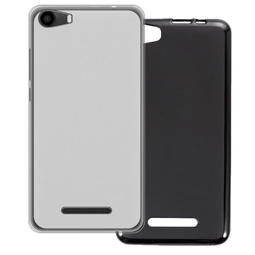 UOGNADGD 2-Pack Coque TPU Compatible avec Wiko Lenny 2 Housse de Téléphone - Accessoires de Protection Flexibles et Antichoc avec Découpes Précises (Blanc + Noir)