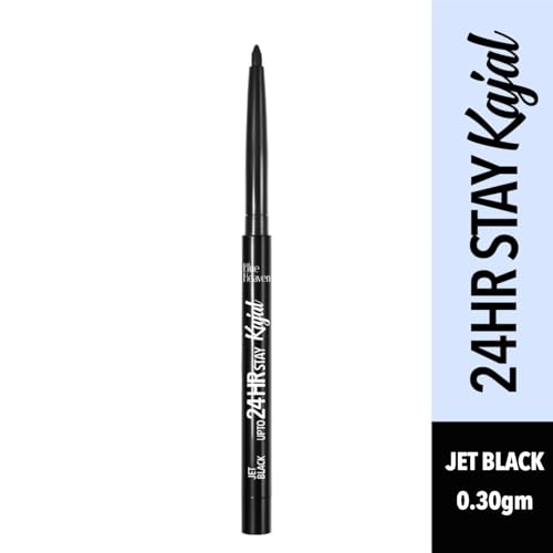 Image of Blue Heaven 24HR Stay Kajal | Jet Black for Women | Smudge Proof Long Lasting | Eye Makeup Kajal Pencil | 0.30g (Pack of 2)