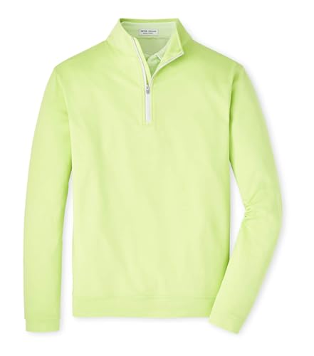 PETER MILLAR Men's Crown Sport Perth Mélange Performance Quarter-Zip XL