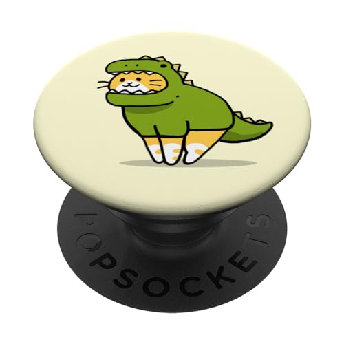 Cat Dinosaur PopSocket Grip for Phones & Tablets
