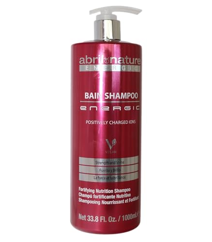 abril et nature - Energic Champú Profesional - Cabellos con Necesidad de Nutrición - Evita el Encrespamiento y Elimina la Electricidad Estática - Hidrata y Repara - Carga de Iones Positivos - 1000 ml