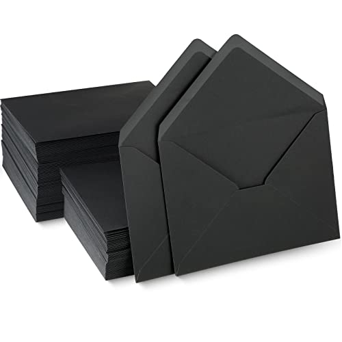 Enveloppes noires pour invitation de mariage et cartes de vœux chic x200