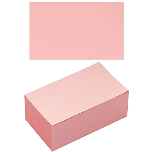 100 Pack Thick Paper Cardstock Blank Heavy Cards Stock For Invitations, Greeting Cards Making, Postcards, Photos, 250Gsm Thick Paper (Pink, 3X5 Inches) #TOP13