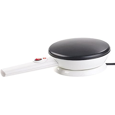 Rosenstein & Söhne Crepes Maker: Kabelloser Crêpes-Maker, Anti-Haft, Temperatur-Automatik, 20 cm, 800 W (Kabelloser Crepes Maker) Cover