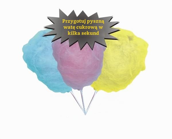 Mx Onda MXAZ2765B Maszyna do waty cukrowej, Retro Cotton Candy Machine