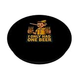 Boozy Beer Drinking Funny Party Liar Octoberfest Oktoberfest PopSockets Adhesive PopGrip - Image 2