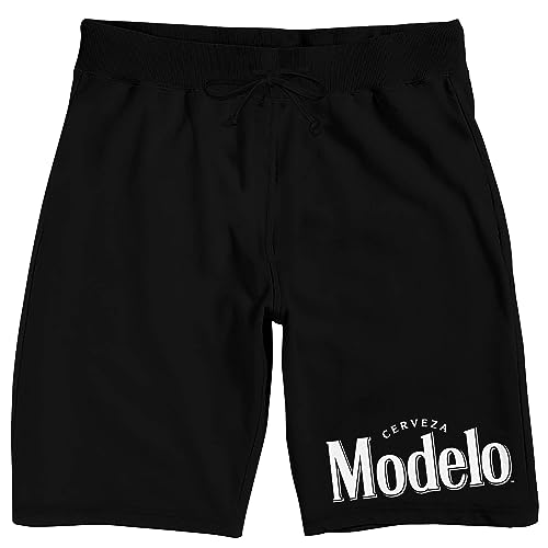 Bioworld Modelo Logo Men's Black Sleep Pajama Shorts