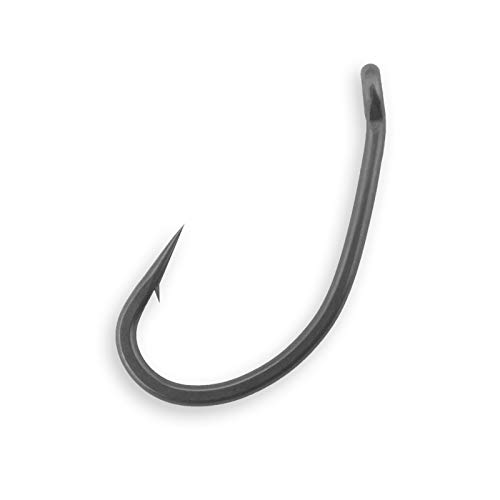 Bank Tackle Curve Shank Hooks Micro Barbed. Sizes 4, 6 and 8. Carp Fishing Tackle. Japanese Carbon Steel (x 10 Pack, Size 4)