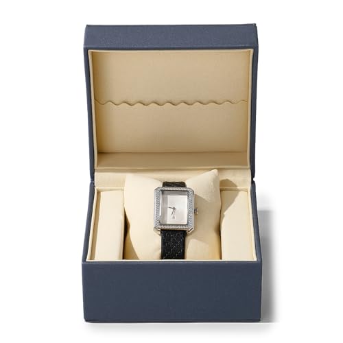 Leather Single Watch Box Watch Travel Case Microfiber Interior Wristwatch Holder Storage Box With Removable Pillow (Blue)