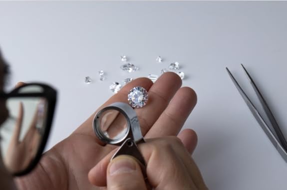 Astro Cart Moissanite Stone 0.75 Carat Moissanite Diamond Round Shape मोइसानाइट डायमंड स्टोन With Beautiful Color & Clarity Moissanite Diamond Loose With Certificate Precious Messonite Stone For Men 3