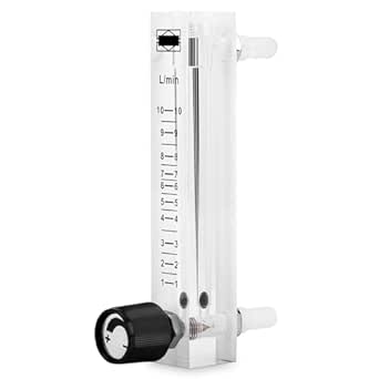 LZQ-7 Flowmeter Met Regelklep 1-10 LPM - Gas Zuurstof Lucht Stroommeter 8mm Aansluiting