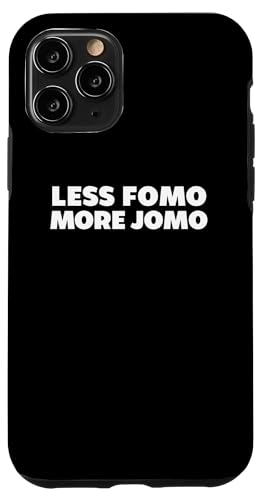 Less FOMO More JOMO Minimalist Retro Vintage Quote Design �X�}�z�P�[�X iPhone 11 Pro �p