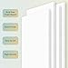 Golden State Art, 13x19 One Side Self Adhesive White Foam Boards 10 Pack 3/16