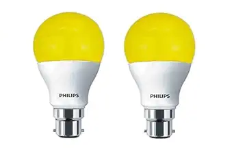 PHILIPS LED Deco Bright Bulb (5W, Yellow, Pack of 2, B22)