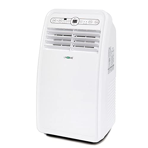 Uhome 2024 New Portable Air Conditioner, 8000 BTU Compact AC Unit with Cooling, Dehumidifier, Fan, Remote Control and Window Mount Kit Included, White