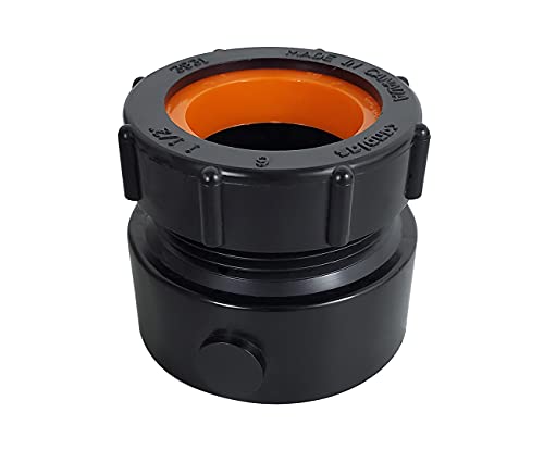 Image of ICON 14854 Fitting, ABS, Trap Adapter, 2-in-1 Combo, 1.5 inch x 1.5 inch or 1.25 inch