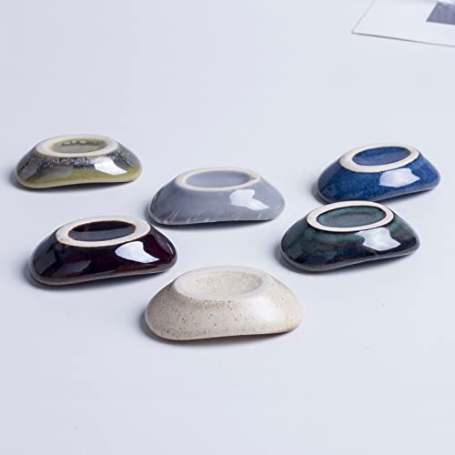 Auanlay Ceramic Chopstick Rest Chopsticks Rest Spoon Fork Holder, Set Of 6 #TOP5