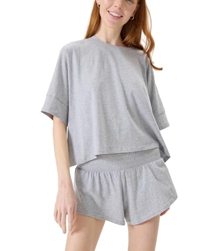 florence by mills Women's Sleepwear Boxy Sleep Tee, Heather Grey, XX-Small